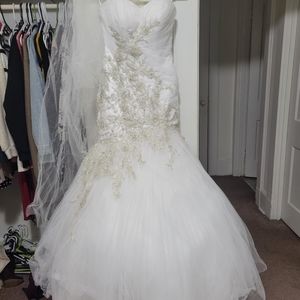 David Tutera Mermaid Style Wedding Gown